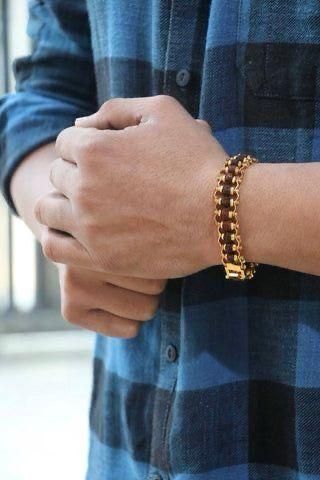 Gold Plated Rudraksha Bracelet + Free 5 Mukhi Rudraksha Bracelet